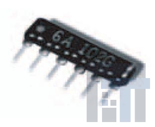 264-680-rc Резисторные сборки и массивы 6PIN 680Ohms 2%