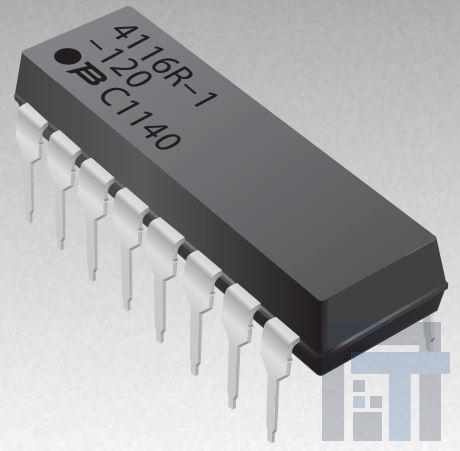 4108R-1-101 Резисторные сборки и массивы 8pin 100ohms Isolated Low Profile