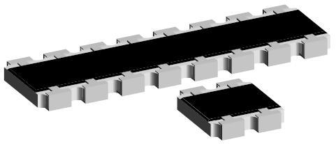 CRA12E083100KGTR Резисторные сборки и массивы 8Term 100Kohms 2% Convex