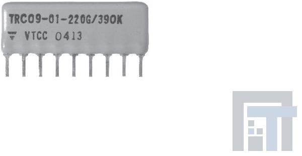 TRC1001N101J560KTB Резисторные сборки и массивы 100 OHM5%/56PF 10% 10PIN C-SIP