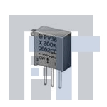 PV36X201C01B00 Подстроечные резисторы - сквозное отверстие 200ohms 10mm Square 25turns
