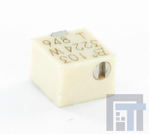 3224G-1-103E Подстроечные резисторы - для поверхностного монтажа 4mm 10Kohms 10% Square Cermet Sealed