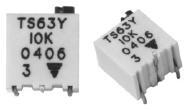 TS63Y202KR10 Подстроечные резисторы - для поверхностного монтажа 2K   10% 1/4