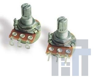 P160KNP-0EC15B100K Потенциометры 1/5W 100K Ohm 20%