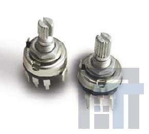 P170N-QC12BR10K Потенциометры 17mm Rotary Panel Potentiometer