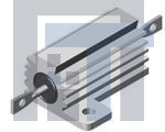 RH02512K10BC02 Резисторы с проволочной обмоткой – монтаж на корпусе 25watt 12.1Kohm 0.1%