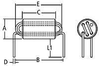 28C0236-0BS-10 Ферритовые фильтры для кабелей 835ohms 100MHz 5A Thru-hole