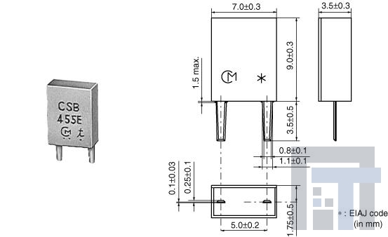 CSBFB1M00J58-R1 Резонаторы 1000.KHZ .5% CHIP RE