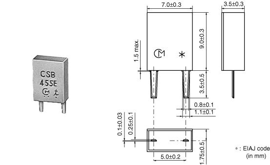 CSBLA1M03J58B0 Резонаторы 1.03MHZ