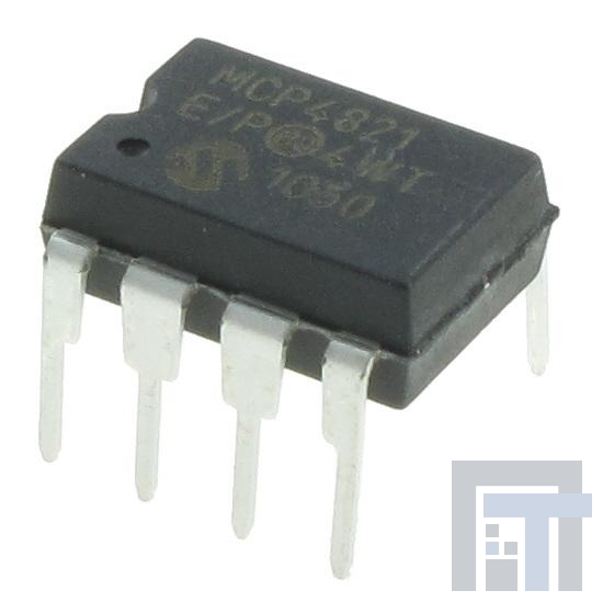 MCP4821-E-P Цифро-аналоговые преобразователи (ЦАП)  Single 12-bit DAC