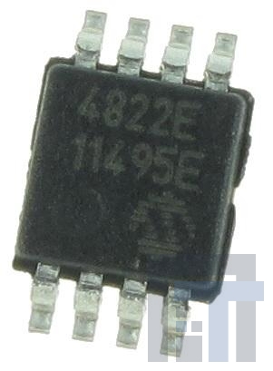 MCP4822-E-MS Цифро-аналоговые преобразователи (ЦАП)  Dual 12-bit DAC