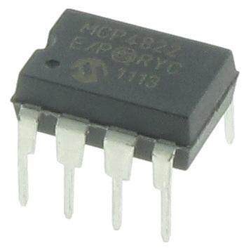 MCP4822-E-P Цифро-аналоговые преобразователи (ЦАП)  Dual 12-bit DAC