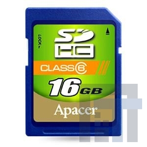 AP16GSDHC6-R Карты памяти SD (HC) CARD 16GB COMMERCIAL CLASS 6