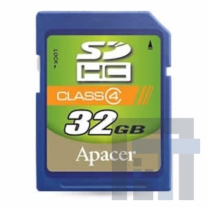 AP32GSDHC4-B Карты памяти SD (HC) CARD 32GB COMMERCIAL CLASS 4