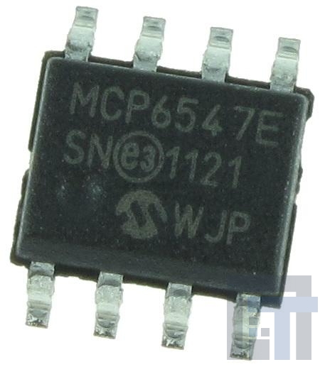 MCP6547-E-SN Аналоговые компараторы Dual 1.6V Open Drain Comp