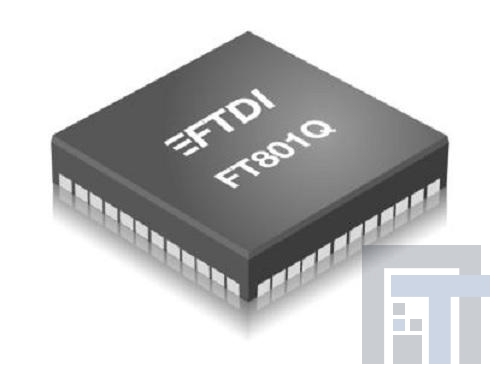 FT801Q-T ИС для обработки видеосигналов EVE MHIs FT800 30MHz I2c 3.4MHz
