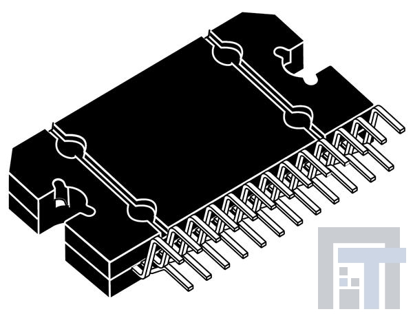 TDA7851L Усилители звука 4 x 50 W MOSFET Quad Bridge Pwr Amplifier