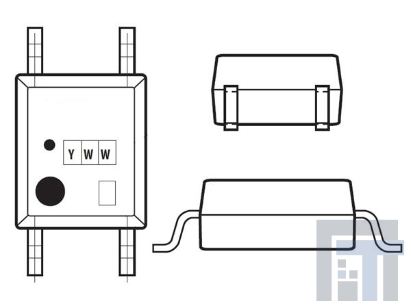 HCPL-181-000E Транзисторные выходные оптопары 3750 Vrms 0.2mA