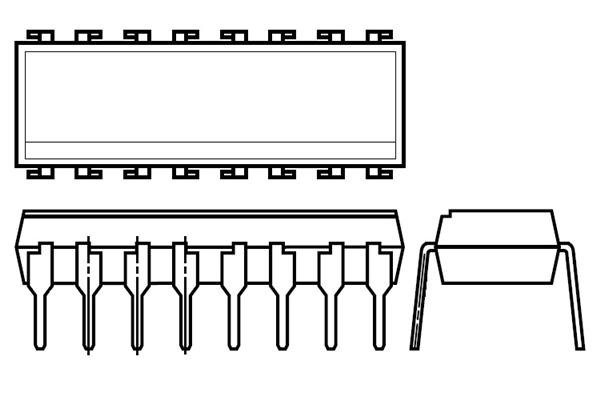 PS2501-4-A Транзисторные выходные оптопары Hi-Iso Photo 4-Ch