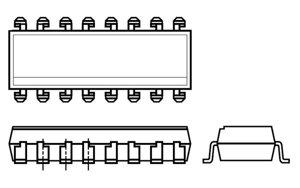 PS2505L-4-A Транзисторные выходные оптопары Hi-Iso AC Input 4-Ch