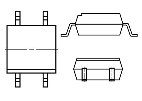 PS2701-1-A Транзисторные выходные оптопары Hi-Iso Photo 1-Ch