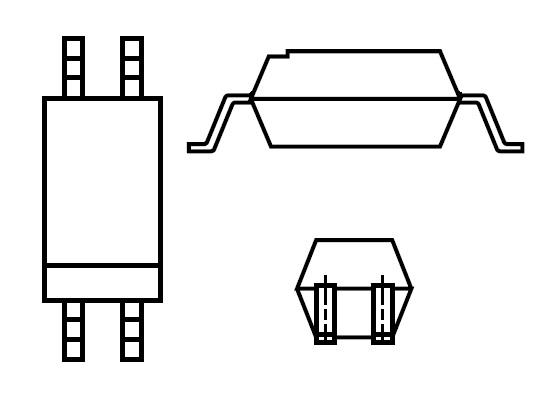 PS2805-1-F3-A Транзисторные выходные оптопары Hi-Iso AC Input 1-Ch