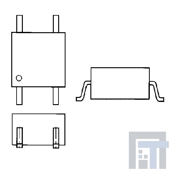 tlp124(bv-tpr,f) Транзисторные выходные оптопары 80Vceo 3750Vrms Low input current