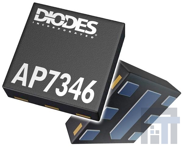 AP7346D-3028FS6-7 LDO регуляторы напряжения Dual High Acc LDO 157mA 3.0 to 2.8V