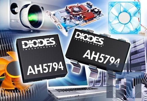 AH5794-WU-7 Контроллеры и драйверы двигателей / движения / зажигания 1.8 to 6V BLDC Hall Effect Motor Driver