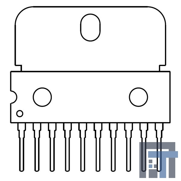 BA6219B Контроллеры и драйверы двигателей / движения / зажигания DC MOTOR DRIVER BRUSH TYPE 10PIN