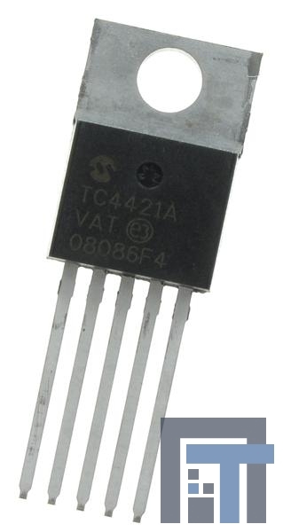 TC4421AVAT Драйверы для управления затвором 9A Sngl MOSFET Drvr