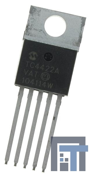 TC4422AVAT Драйверы для управления затвором 9A Sngl MOSFET Drvr