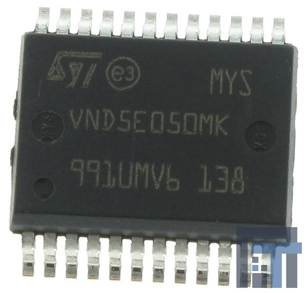 VND5E050MKTR-E Драйверы для управления затвором DBLE CH HI-SIDE DRVR W/ANALOG CRRNT SNSE