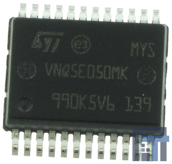 VNQ5E050MKTR-E Драйверы для управления затвором QUAD CH HI-SIDE DRVR W/ANALOG CRRNT SNSE