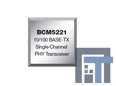 BCM5221A4KMLG ИС, Ethernet SINGLE - PHY RMII