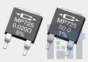 mp725-1.00k-1% Толстопленочные резисторы – для поверхностного монтажа 1K ohm 25W 1% D-Pak