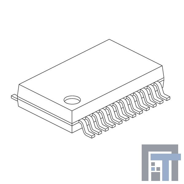 SP206CA-L ИС, интерфейс RS-232 5V 4DRVR/3RCVR RS232 0-70C