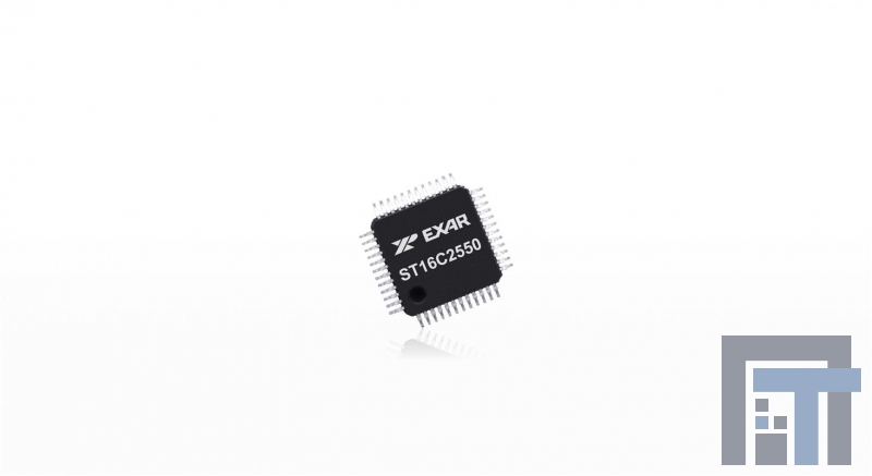 ST16C2550CQ48-F ИС, интерфейс UART 2.97V-5.5V 16B FIFO temp 0C to 70C; UART