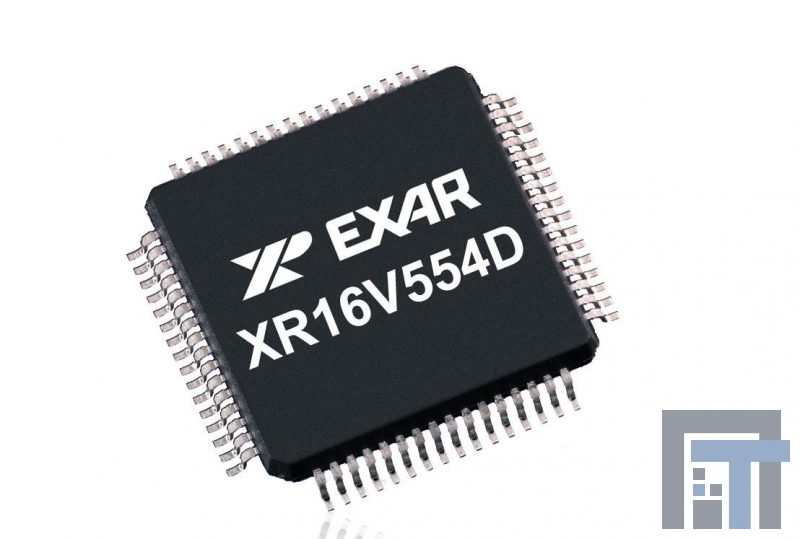 XR16V554DIV-F ИС, интерфейс UART 2.25V-3.6V 16B FIFO temp -45 to 85C;UART