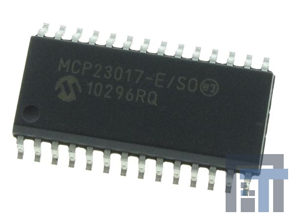 MCP23017-E-SO Интерфейсные элементы - Расширительные модули ввода-вывода 16bit Input/Output Exp I2C interface