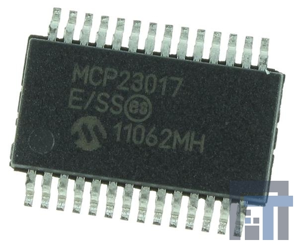 MCP23017-E-SS Интерфейсные элементы - Расширительные модули ввода-вывода 16bit Input/Output Exp I2C interface