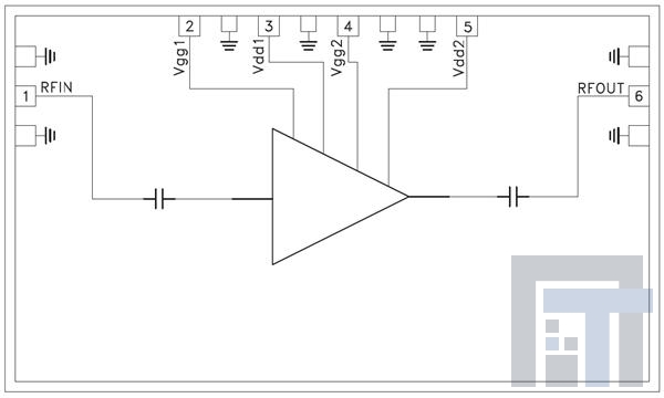 HMC-APH196-SX РЧ-усилитель GaAs HEMT MMIC Med pow amp 17 - 30 GHz