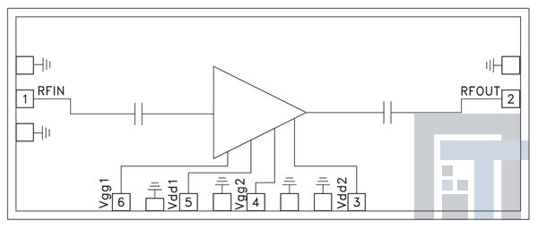 HMC-APH460-SX РЧ-усилитель GaAs HEMT MMIC 1W pow amp 27-31.5 GHz