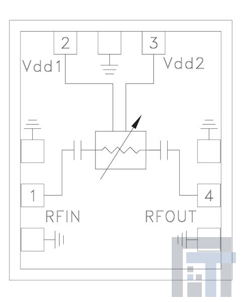 HMC-VVD102 Аттенюаторы MMIC PIN Diode Variable atten 17-27GHz