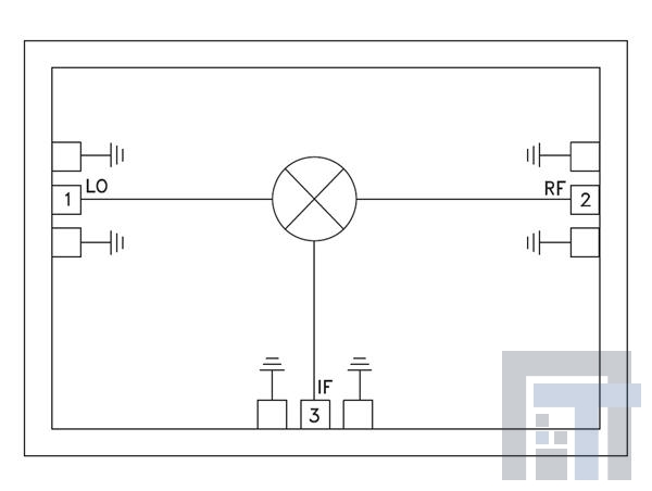 HMC143 РЧ-микшер DBL-BAL mix Chip  5 - 20 GHz