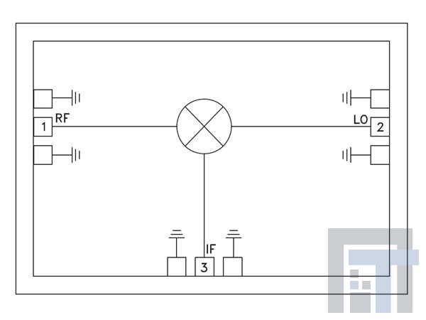 HMC144 РЧ-микшер DBL-BAL mix Chip  5 - 20 GHz