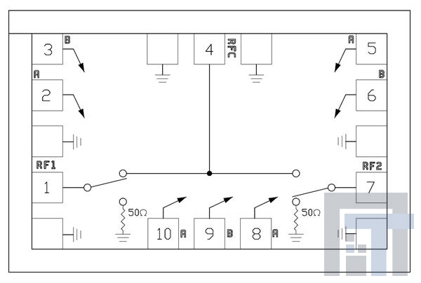 HMC347-SX ИС, РЧ-переключатели I.C.  SPDT DC-20GHz Switch Die