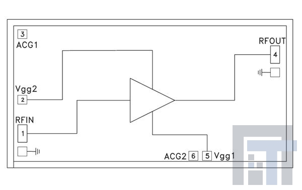 HMC459 РЧ-усилитель WBand pow amp Chip  DC - 18 GHz