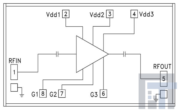 HMC516-SX РЧ-усилитель 12-16 GHz LNA