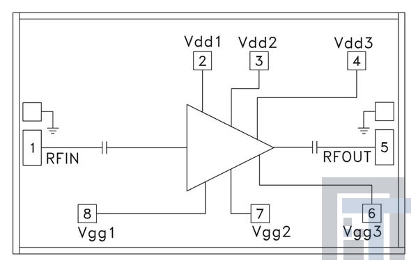 HMC517 РЧ-усилитель lo Noise amp Chip  17 - 26 GHz